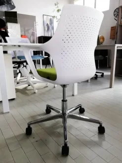 Scrivania direzionale in legno Andrea - postazione home officecon sedia a marchio Las mobili a prezzi convenienti