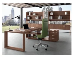 Scrivania direzionale in legno Direzionale forma e mobile boiserie Flycom a prezzi outlet