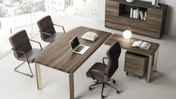Scrivania direzionale in legno Direzionale iulio a marchio Las mobili a prezzi convenienti