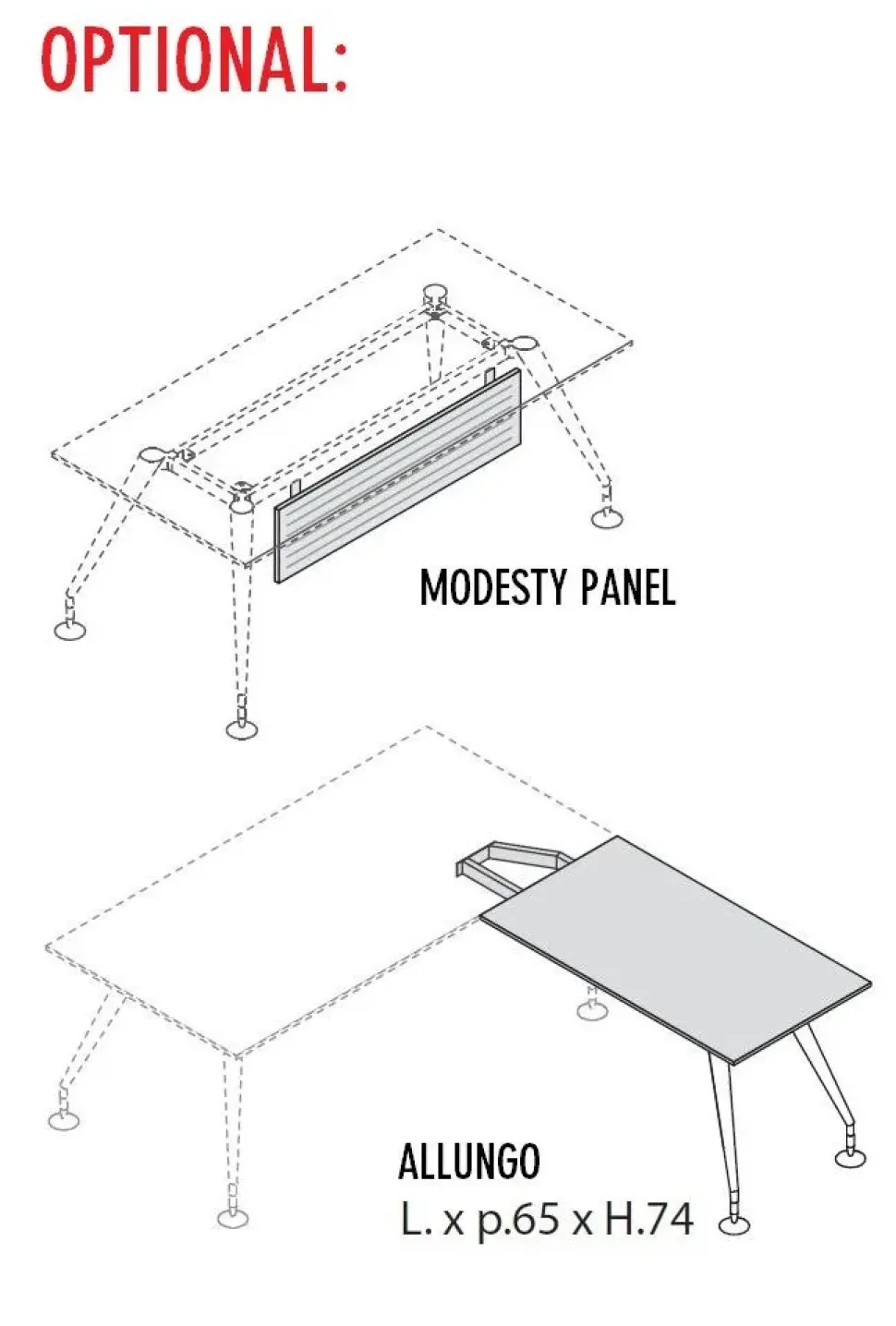 Scrivania direzionale modello Direzionale enosi evo Las mobili in OFFERTA OUTLET
