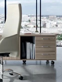 Scrivania direzionale Ufficio completo  in legno Flycom a prezzo Outlet