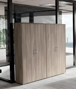 Scrivania direzionale Ufficio completo  in legno Flycom a prezzo Outlet