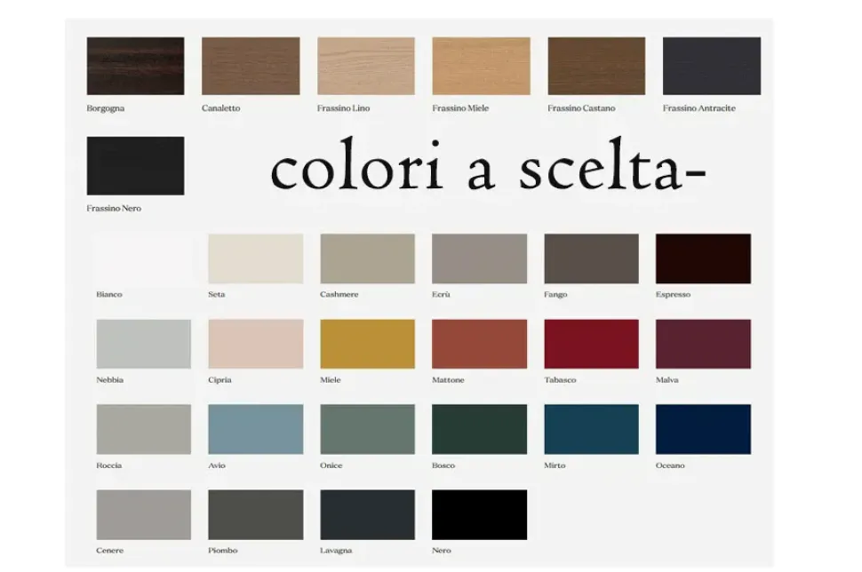 Scrivania operativa in legno Ala a marchio Pianca a prezzi convenienti