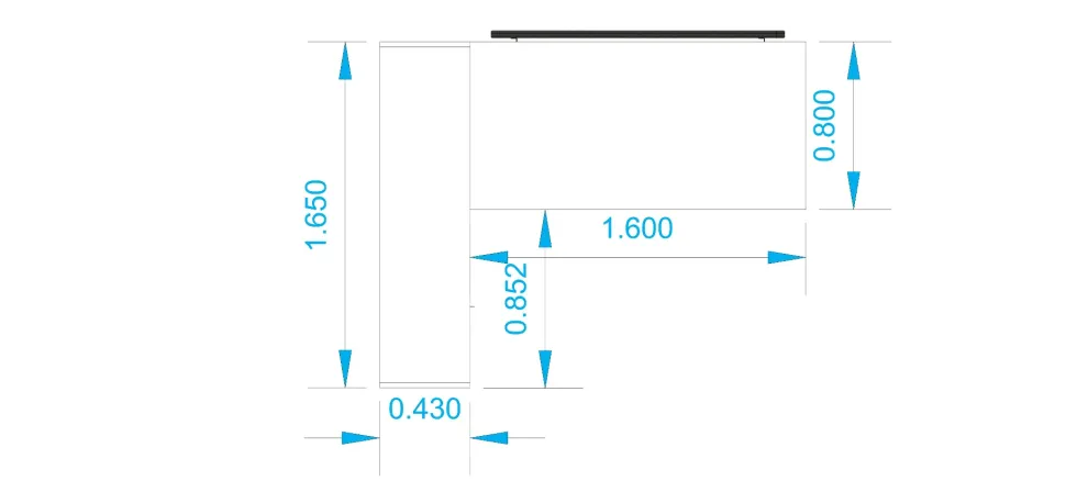 Scrivania operativa modello Postazione operativa sigma con accessori Las mobili in OFFERTA OUTLET