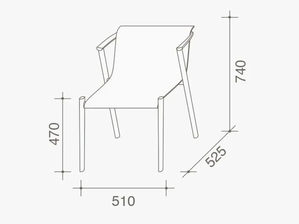 Sedia Bai lu Lema in OFFERTA OUTLET -19%