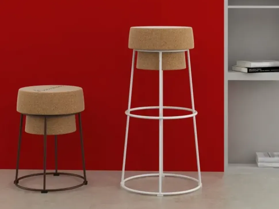 Sedia Bouchon da cucina realizzata in metallo scontata del 30%