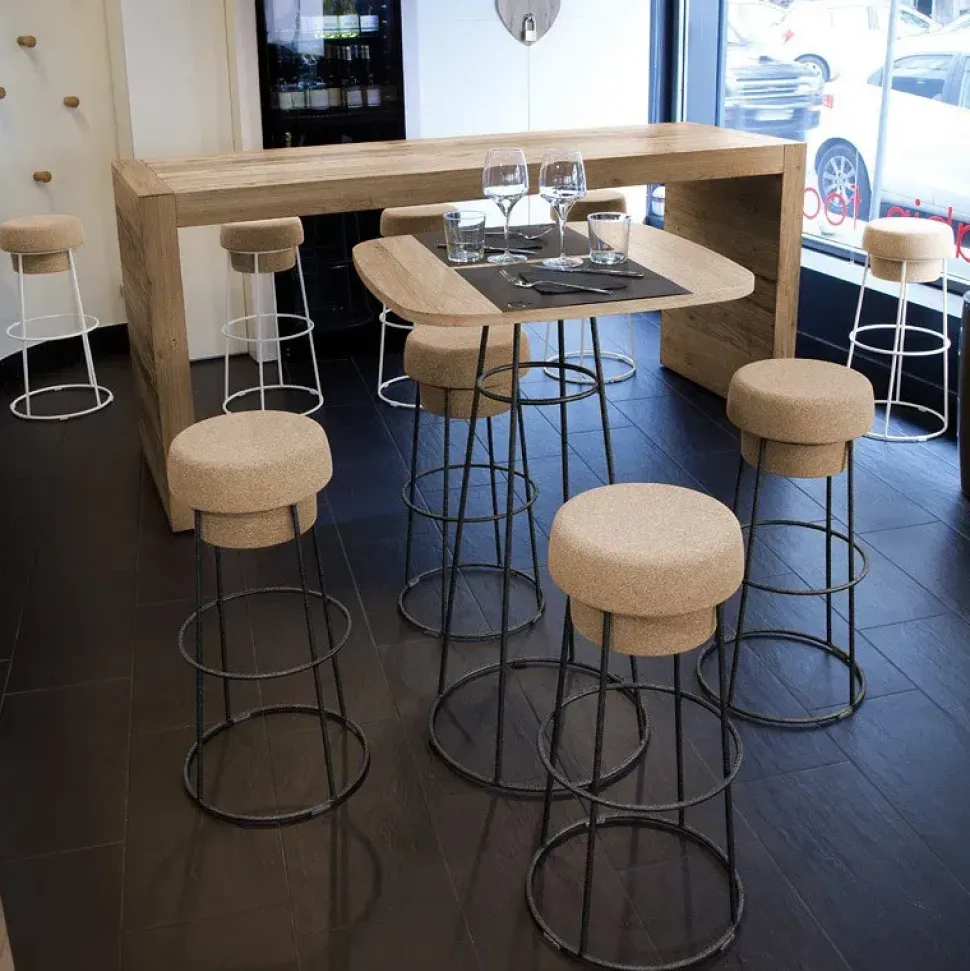 Sedia Bouchon da cucina realizzata in metallo scontata del 30%