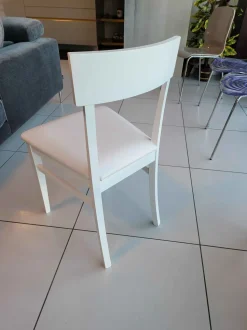 Sedia Brian da cucina realizzata in ecopelle scontata del 76%