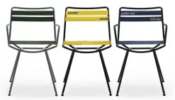 Sedia con braccioli Dan poltrona nera di Zanotta a prezzo Outlet