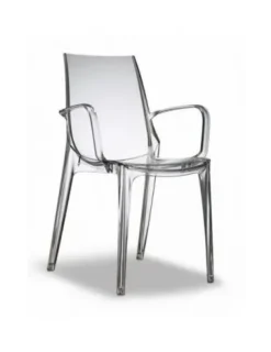 Sedia con braccioli modello Vanity con braccioli a prezzo riservato