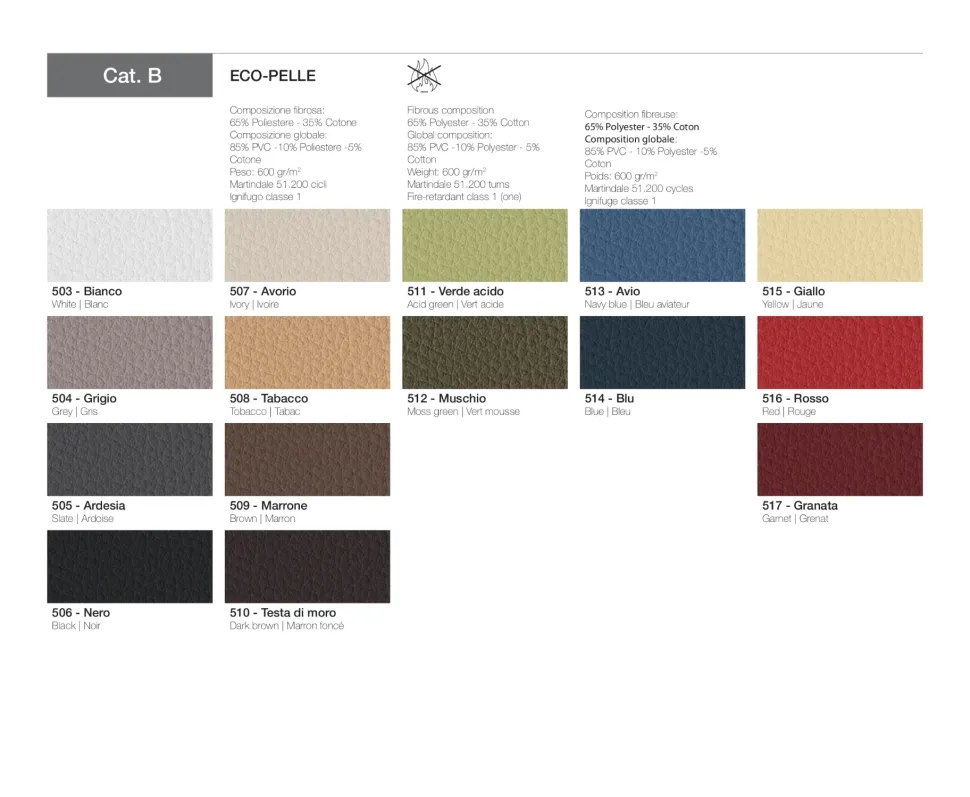 Sedia con schienale alto Hello di Las mobili in Offerta Outlet