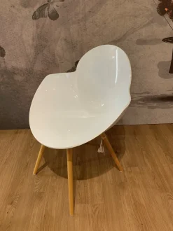 Sedia Cookie wooden legs Infiniti SCONTATA a PREZZI OUTLET