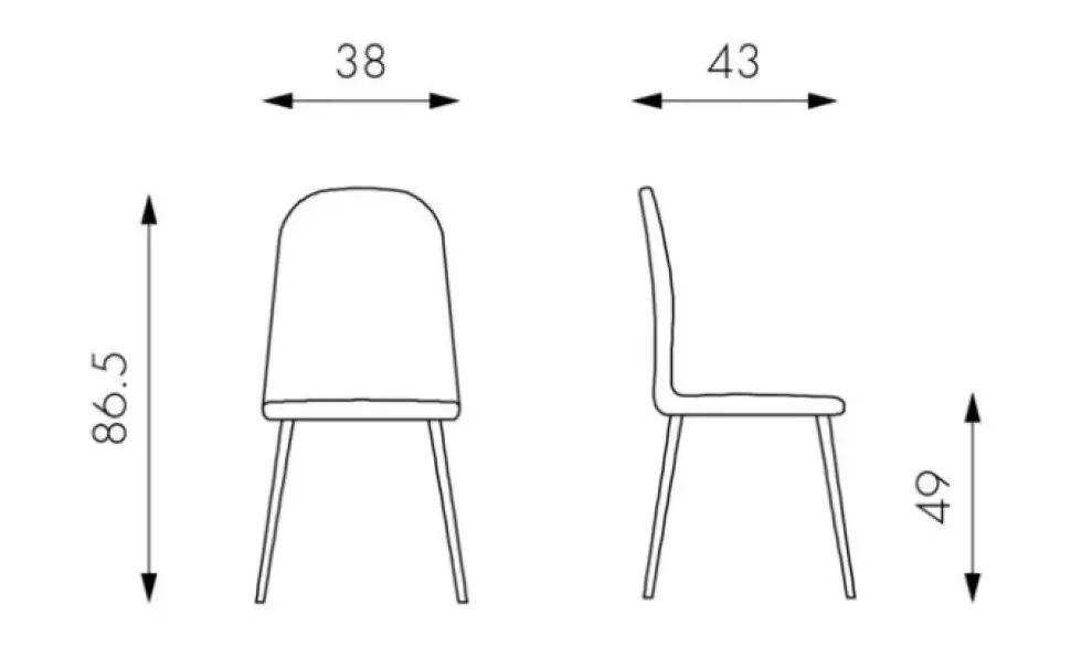 Sedia da cucina Annalisa Stones in Offerta Outlet