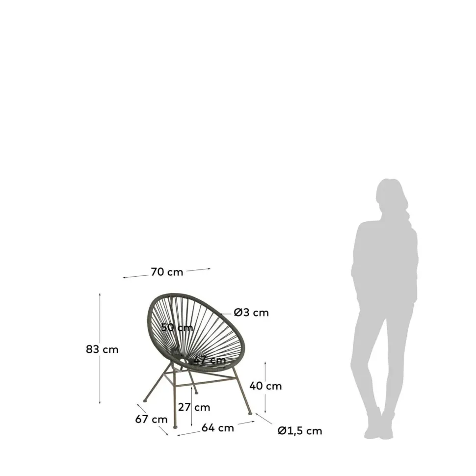 Sedia da giardino modello Mod samantha Julia in Offerta Outlet