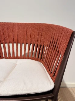 Sedia da giardino Poltroncina ria  intreccio completo Collezione esclusiva con forte sconto