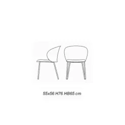 Sedia da giardino Tuka outdoor (set 4 pezzi) a marchio Connubia a prezzi convenienti