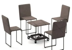 Sedia da soggiorno Cubix Ozzio in Offerta Outlet