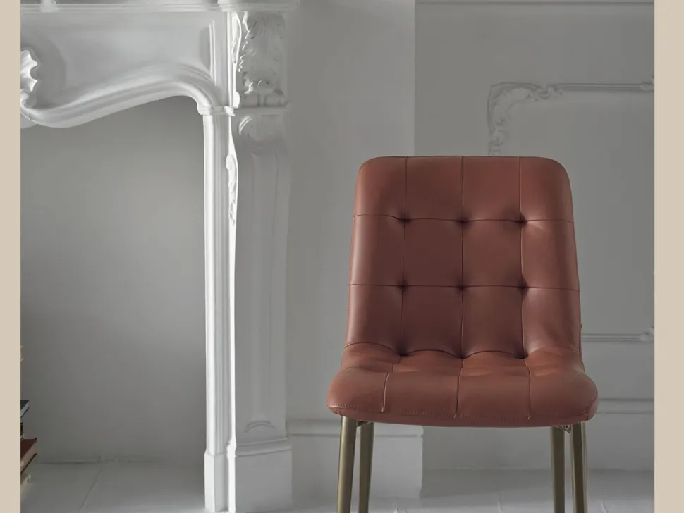 Sedia da soggiorno Kuga slim Bontempi a prezzo Outlet