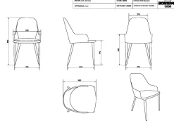 Sedia da soggiorno Matilda di Ingenia SCONTATA 38%