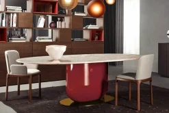 Sedia da soggiorno realizzata in legno Inari di Pianca