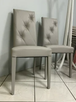 Sedia da soggiorno realizzata in ecopelle Bellinzona di Target point