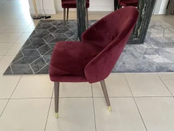 Sedia da soggiorno realizzata in tessuto Diana.f di Colico