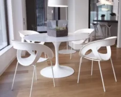 Sedia da soggiorno realizzata in plastica Moema bp di Gaber