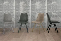 Sedia da soggiorno realizzata in ecopelle Maiorca * di Target point