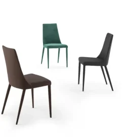 Sedia da soggiorno realizzata in tessuto Ely di Easyline