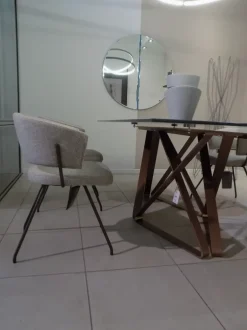 Sedia da soggiorno realizzata in tessuto Sedia modello bahia bonaldo di Bonaldo