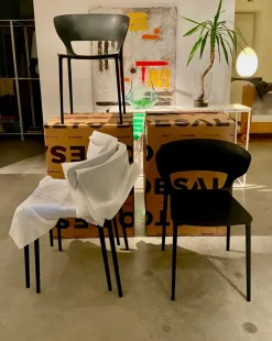 Sedia da soggiorno Set 4 sedie koki 707 di Desalto SCONTATA 24%