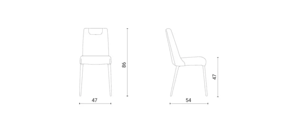 Sedia da soggiorno Sofia Ozzio a prezzo Outlet