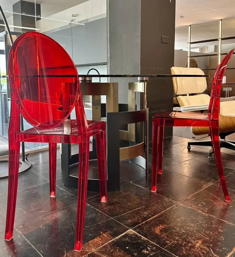 Sedia da ufficio design ghost in in plastica Esprit nouveau a prezzo scontato