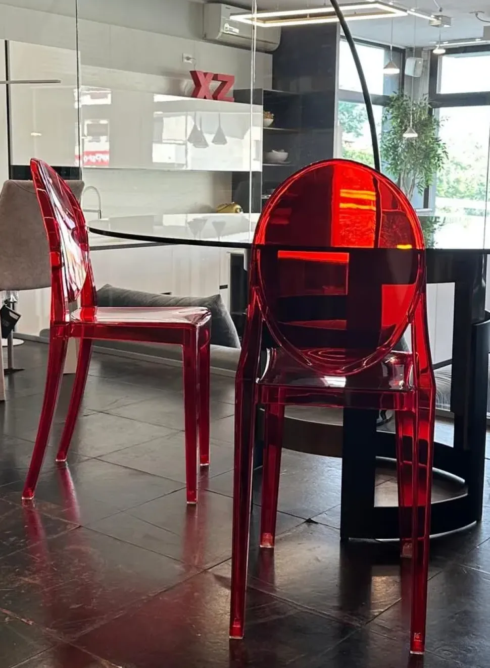 Sedia da ufficio design ghost in in plastica Esprit nouveau a prezzo scontato