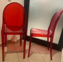 Sedia da ufficio design ghost in in plastica Esprit nouveau a prezzo scontato