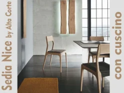 Sedia di Alta corte modello Nice da soggiorno in offerta -18%