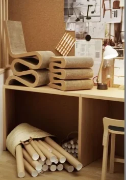 Sedia di  modello Wiggle side chair da soggiorno in offerta -20%