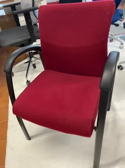 Sedia direzionale in altro Deko rosso bordo Deas con forte sconto