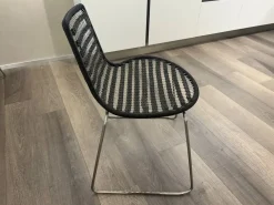 Sedia fissa Sedia in metallo di Collezione esclusiva a prezzo scontato