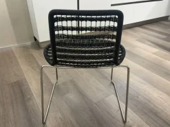 Sedia fissa Sedia in metallo di Collezione esclusiva a prezzo scontato