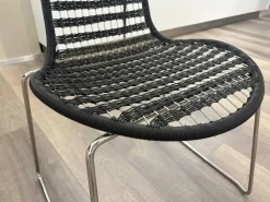 Sedia fissa Sedia in metallo di Collezione esclusiva a prezzo scontato