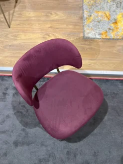 Sedia Futura da cucina realizzata in tessuto scontata del 70%