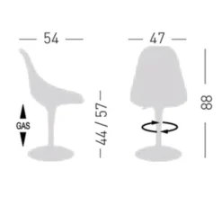 Sedia Harmony btp di Gaber: richiedi il prezzo