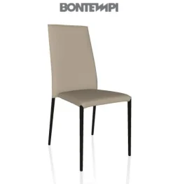 Sedia in cuoio senza braccioli Tai in Offerta Outlet