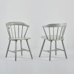 Sedia in legno con braccioli Dacia grey  in Offerta Outlet