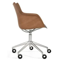 Sedia in legno modello Q/wood imbottita di Kartell