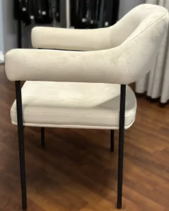 Sedia in metallo con braccioli Elisa in Offerta Outlet