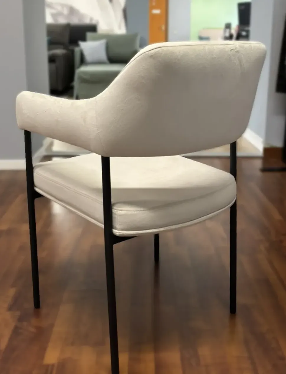 Sedia in metallo con braccioli Elisa in Offerta Outlet