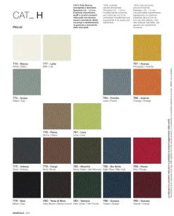 Sedia in pelle con schienale alto Lead in Offerta Outlet