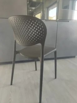 Sedia in plastica senza braccioli 4 sedie abby pronta consegna sped incl in offerta